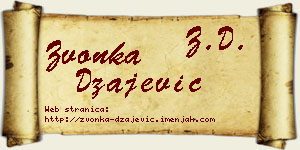 Zvonka Džajević vizit kartica
